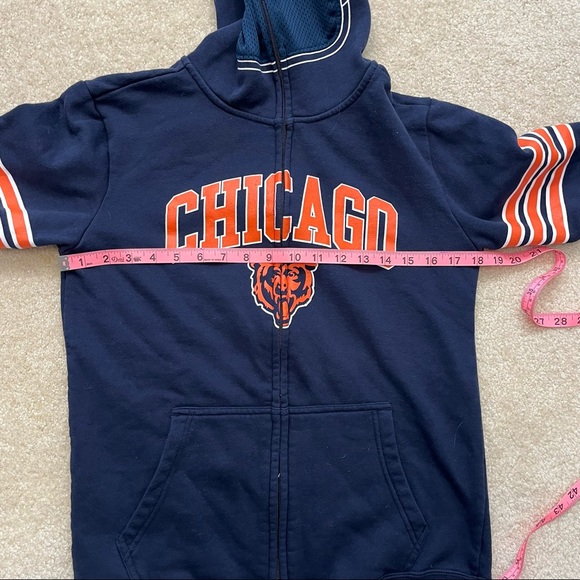 NFL Team Apparel Chicago Bears Hoodie Sweatshirt Youth Large 14/16 Full Zip - Picture 7 of 7